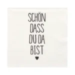 Product foto van Servetten papier 3-laags 1/4 vouw 33x33 cm set van 20 Schön