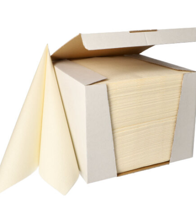 Product foto van Servetten papier champagne set van 100 40x40cm Royal Collection