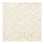 Product foto van Servetten papier champagne set van 50 40x40cm 1/4 vouw Damascato Royal Collection