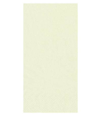 Product foto van Servetten papier creme 3-laags set van 250 33x33cm