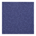 Product foto van Servetten papier donkerblauw 1/4 vouw set van 50 40x40cm Royal Collection Casali