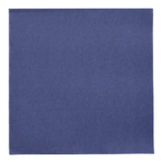 Product foto van Servetten papier donkerblauw set van 50 40cm x 40cm Royal Collection 1/4 vouw