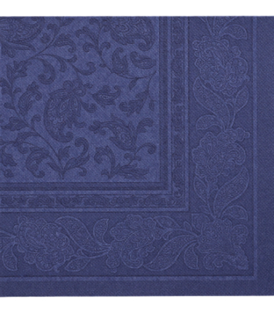 Product foto van Servetten papier donkerblauw set van 50 40x40cm Royal Collection