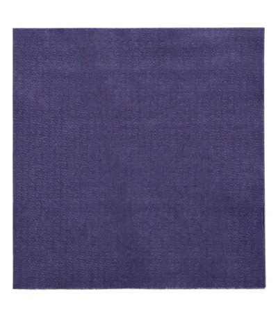 Product foto van Servetten papier donkerblauw set van 500 1/4 vouw 33x33cm