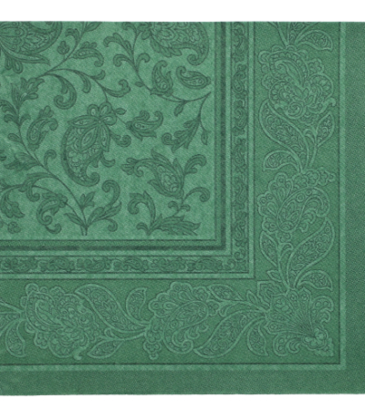 Product foto van Servetten papier donkergroen 40x40cm set van 50 Royal Collection