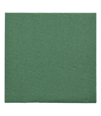 Product foto van Servetten papier donkergroen set van 150 32x32cm 1/4 vouw DAILY Collection
