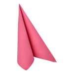 Product foto van Servetten papier fuchsia 1/4 vouw set van 50 40x40cm Royal Collection