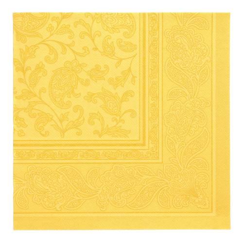 Servetten papier geel set van 50 40x40cm Royal Collection Product foto van Servetten papier geel set van 50 40x40cm Royal Collection