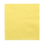 Product foto van Servetten papier geel set van 500 1/4 vouw 33x33cm