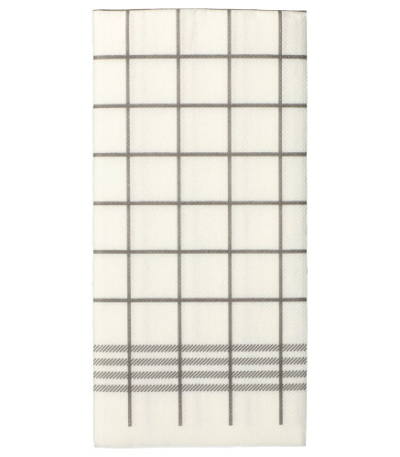 Product foto van Servetten papier grijs 1/8 vouw set van 30 39cm x 40cm PUNTO Kitchen Towel