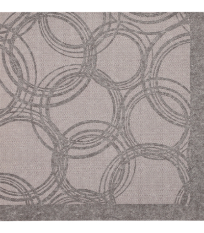 Product foto van Servetten papier grijs set van 50 40x40cm Royal Collection 1/4 vouw Bubbles