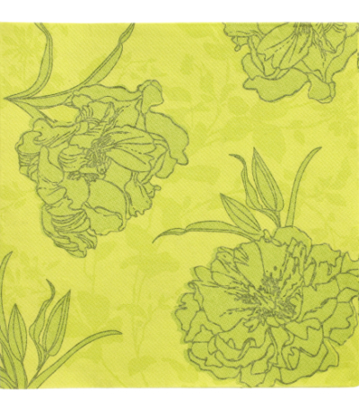 Product foto van Servetten papier groen set van 50 40x40cm 1/4 vouw Thalia Royal Collection
