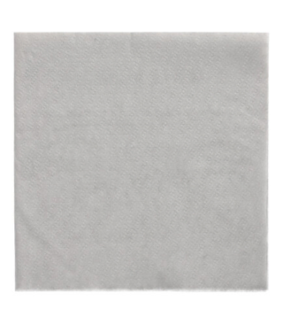 Product foto van Servetten papier lichtgrijs set van 100 33 cm x 33 cm