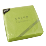 Product foto van Servetten papier lime set van 30 38x38cm 2-laags PUNTO