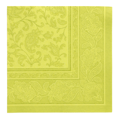 Servetten papier lime set van 50 40x40cm 1/4 vouw Royal Collection Product foto van Servetten papier lime set van 50 40x40cm 1/4 vouw Royal Collection
