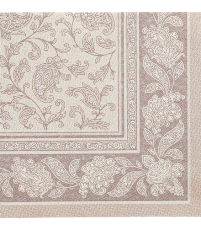 Product foto van Servetten papier mocca set van 50 40x40cm 1/4 vouw Royal Collection Ornaments