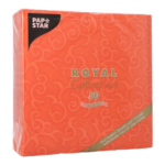 Product foto van Servetten papier nectarine set van 50 40x40cm Royal Collection Casali