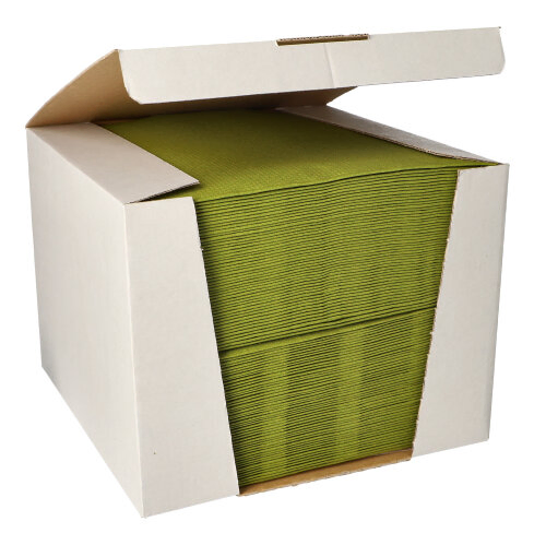 Servetten papier olijfgroen 1/4 vouw set van 100 Royal Collection 40cm x 40cm Product foto van Servetten papier olijfgroen 1/4 vouw set van 100 Royal Collection 40cm x 40cm