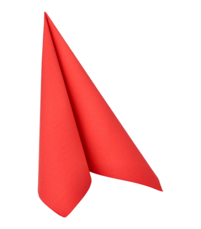 Product foto van Servetten papier rood set van 50 40x40cm 1/4 vouw ROYAL Collection