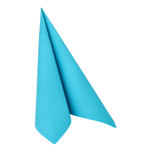Servetten papier turkoois set van 50 40x40cm ROYAL Collection Product foto van Servetten papier turkoois set van 50 40x40cm ROYAL Collection