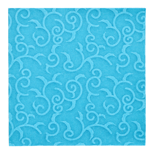 Servetten papier turkoois set van 50 40x40cm Royal Collection Casali Product foto van Servetten papier turkoois set van 50 40x40cm Royal Collection Casali
