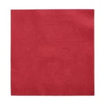 Product foto van Servetten papier wijnrood set van 500 1/4 vouw 33cm x 33cm