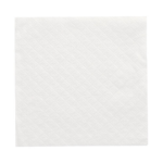 Product foto van Servetten papier wit 1/4 vouw set van 100 33cm x 33cm 1-laags