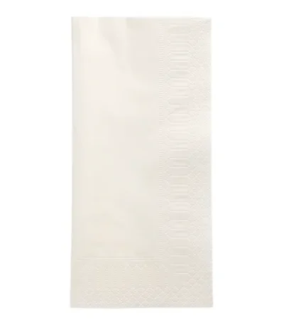 Product foto van Servetten papier wit 3-laags set van 250 40x40cm 1/8 vouw