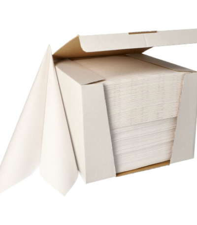 Product foto van Servetten papier wit set van 100 40x40cm 1/4 vouw ROYAL Collection