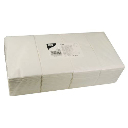 Servetten papier wit set van 250 1/8 vouw 40x40cm 2-laags Product foto van Servetten papier wit set van 250 1/8 vouw 40x40cm 2-laags