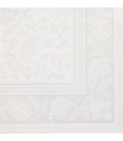 Product foto van Servetten papier wit set van 50 40x40cm 1/4 vouw Royal Collection Ornaments