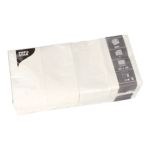 Product foto van Servetten papier wit set van 500 1/8 vouw 33cm x 33cm