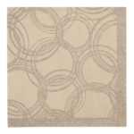 Product foto van Servetten papier zand set van 50 40x40cm Royal Collection Bubbles