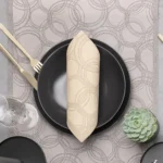 Product foto van Servetten papier zand set van 50 40x40cm Royal Collection Bubbles