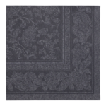 Product foto van Servetten papier zwart set van 50 40x40cm 1/4 vouw Royal Collection Ornaments