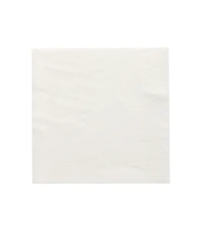 Product foto van Servetten wit 3-laags 1/4 vouw set van 200 24x24cm