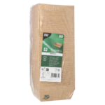 Product foto van Snackbakje karton pure bruin set van 80 100% Fair small