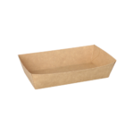 Product foto van Snackbakjes karton bruin set van 50 38x85x155mm Pure