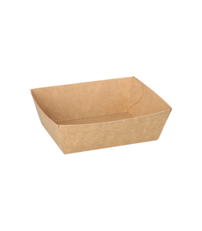 Product foto van Snackbakjes karton bruin set van 50 pure