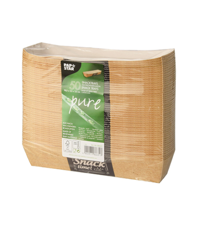 Product foto van Snackbakjes karton wit set van 50 Good Food 350ml