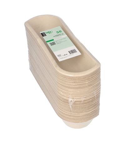 Product foto van Snackbakjes suikerriet natuur set van 50 3