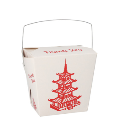 Product foto van Snackbox karton hoekig 770ml wit set van 30 Temple