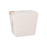 Product foto van Snackbox papier hoekig wit set van 50 470ml ASIA