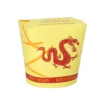 Product foto van Snackbox rond 900ml wit set van 50 ASIA Dragon