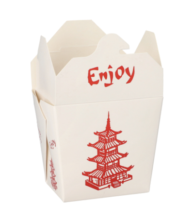 Product foto van Snackbox suikerriet hoekig wit set van 50 470ml Temple