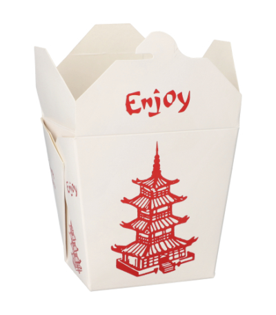 Product foto van Snackbox suikerriet hoekig wit set van 50 950ml Temple