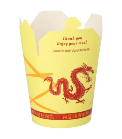 Product foto van Snackbox suikerriet rond wit set van 50 550ml Dragon ASIA