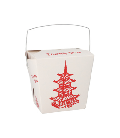 Product foto van Snackboxen karton met handvat Temple 470ml wit set van 30