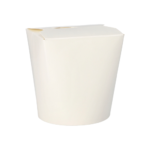 Product foto van Snackboxen papier rond 900ml wit set van 50 ASIA
