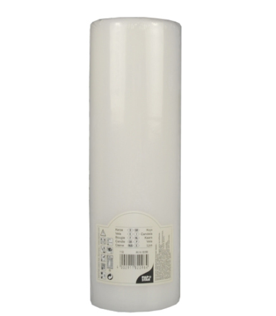 Product foto van Stompkaars wit 80 mm × 250 mm
